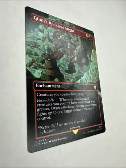Gimli's Reckless Might (Borderless) Commander: the Lord of the Rings: Regular - Image 2