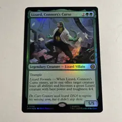 Lizard, Connors's Curse 0106 MTG Marvel's Spider-Man Rare NP Foil - Image 1