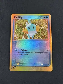 Pokemon Mudkip Reverse Holo Ruby and Sapphire Card #59/109 LP - Image 1