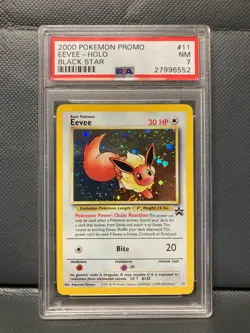 EEVEE HOLO BLACK STAR PROMO WOTC - PSA 7 POKEMON - Image 1