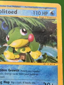 Politoed 25/144 Skyridge Non Holo WOTC Pokemon HP - Image 4