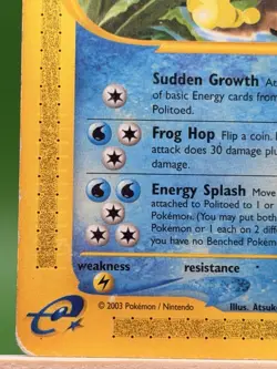 Politoed 25/144 Skyridge Non Holo WOTC Pokemon HP - Image 5
