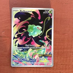Pokemon Bulbasaur Me01: Mega Evolution Illustration Rare Full Art Holo 133/132 - Image 1