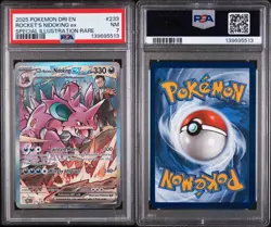 Rocket's Nidoking ex Pokemon Destined Rivals SIR 233/182 PSA 7 - Image 2