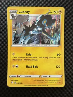 Luxray 033/072 Holographic Rare Shining Fates Pokemon TCG Near Mint - Image 1