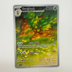 Sawsbuck 092/086 Illustration Rare SV White Flare WHT NM - Image 1