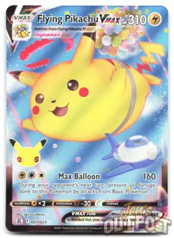 Flying Pikachu VMAX 007/025 Holo Rare VMAX Celebrations Pokemon NM - Image 1
