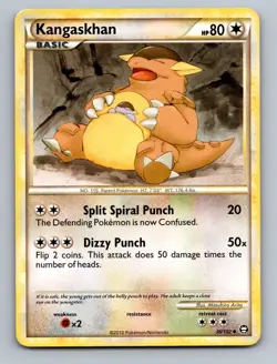 Kangaskhan 36/102 Uncommon HGSS Triumphant Pokemon Lightly Played - Image 1