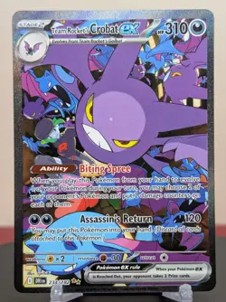 Pokemon Team Rocket's Crobat ex #234/182 English Destined Rivals - Image 1