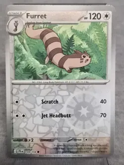 ✨Pokemon - Furret - Reverse Holo - Common - 119/159 - Journey Together (NM)✨ - Image 1