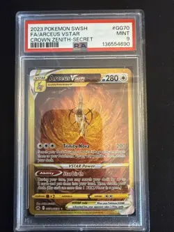 2023 Pokemon Arceus Vstar #GG70 Crown Zenith Secret Rare PSA 9 - Image 1