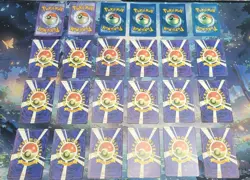 Pokemon Vintage Vending Machine Sticker Lot Holo Prism Japanese & English Gym - Image 2