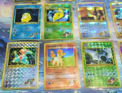 Pokemon Vintage Vending Machine Sticker Lot Holo Prism Japanese & English Gym - Image 3