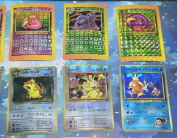 Pokemon Vintage Vending Machine Sticker Lot Holo Prism Japanese & English Gym - Image 5