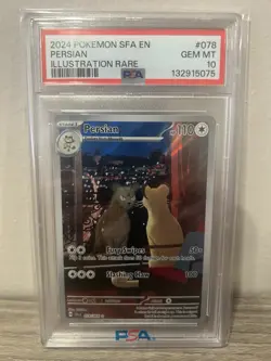 Pokemon Persian 078/064 Sv: Shrouded Fable Holo PSA 10! - Image 1