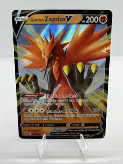 Galarian Zapdos V 080/198 Pokemon: Sword & Shield - Chilling Reign NM - Image 1