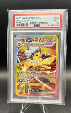 ⚡ ⚡ 2025 POKEMON PRISMATIC 153 JOLTEON EX SIR PSA 9 🐦‍🔥 - Image 1