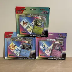 Pokemon TCG Prismatic Evolutions Tech Sticker Collection 3 Pack Sealed - Image 1