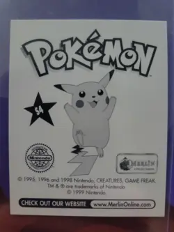 Pokemon Blastoise #S4 Merlin Prism Album Stickers 1999 - Image 2