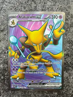 Pokemon TCG - Alakazam ex Scarlet & Violet 151 188/165 Holo Ultra Rare - Image 1