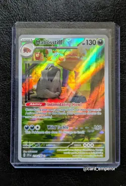 Pokemon Scarlet & Violet 218/198 Mabosstiff 2023 Full Illustration Rare Holo NM+ - Image 3