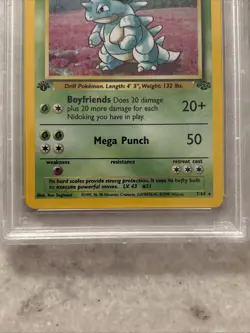 1999 Pokemon Jungle 1st Edition Nidoqueen Holo #7 PSA 9 MINT - Image 2