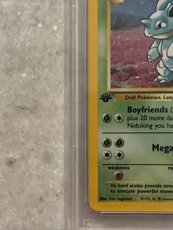 1999 Pokemon Jungle 1st Edition Nidoqueen Holo #7 PSA 9 MINT - Image 3