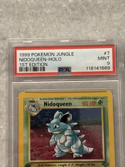 1999 Pokemon Jungle 1st Edition Nidoqueen Holo #7 PSA 9 MINT - Image 5