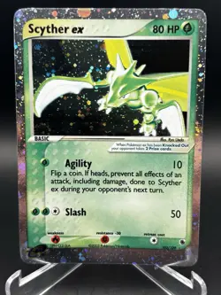 2003 Scyther ex 102/109 SWIRL Ultra Rare - Pokemon Ruby and Sapphire Vintage LP - Image 1