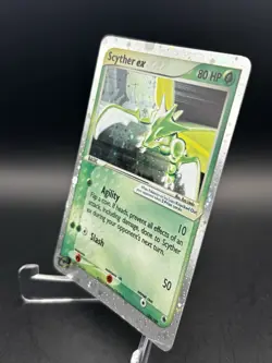 2003 Scyther ex 102/109 SWIRL Ultra Rare - Pokemon Ruby and Sapphire Vintage LP - Image 5