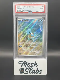 PSA 9 MINT Squirtle 170/165 Pokemon Scarlet Violet 151 Illustration Rare IR EN - Image 1