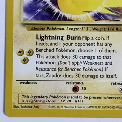 Pokemon TCG Wizards WOTC Black Star Promo Zapdos 23 - Image 4