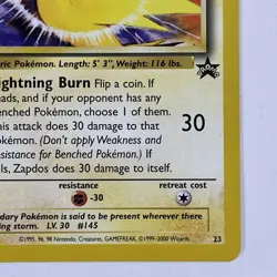 Pokemon TCG Wizards WOTC Black Star Promo Zapdos 23 - Image 5