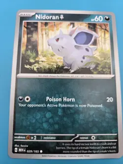 Pokemon TCG Nidoran F 029/165 - Scarlet & Violet 151 - Regular NM - Image 1
