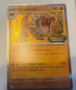 Tyrantrum MEP 066 Prerelease Stamped Promo - Pokemon TCG: Perfect Order - NM - Image 1
