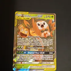Pokemon Rowlet & Alolan Exeggutor GX TAG TEAM Ultra Rare Holo Sm-Unified Minds … - Image 1
