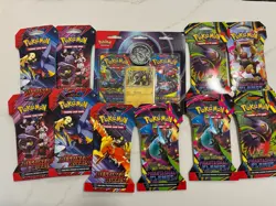 Pokemon TCG: Destined Rivals And Phantasmal Flames Boosters (10) &Raikou Blister - Image 1