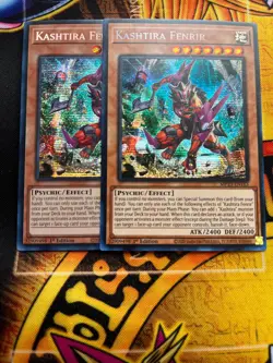 YuGiOh! 2x Kashtira Fenrir MP23-EN163 25th Anniversary Tin: Dueling Heroes 1st - Image 1