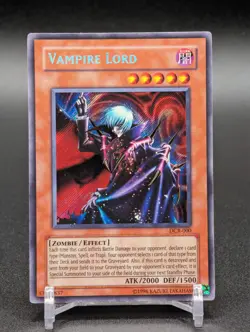 Yugioh - Vampire Lord - Secret Rare - DCR-000 - Unlimited - LP - Image 1