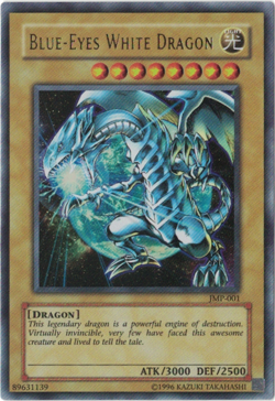 Yu-Gi-Oh! Blue-Eyes White Dragon (NM) Unlimited Ultra Rare JMP-001 - Image 1