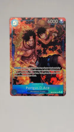 2025 One Piece Royal Blood OP10 Portgas.D.Ace Rare Treasure #OP08-052 - Image 1