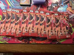 One Piece Card Game EB-03 Heroines Sleeved Booster Packs Lot of 10 Sealed - Image 1