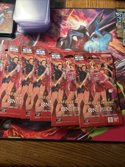 One Piece Card Game EB-03 Heroines Sleeved Booster Packs Lot of 10 Sealed - Image 2