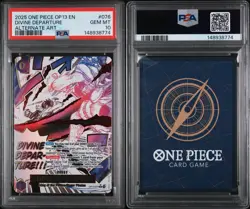 2025 ONE PIECE OP13-CARRYING ON HIS WILL ALTERNATE ART DIVINE DEPARTURE PSA 10 - Image 3