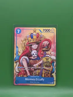 Monkey.D.Luffy (2nd Anniversary Stamped Promo) P-043 One Piece TCG LP - Image 1