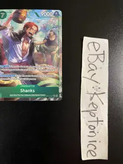 One Piece TCG ENGLISH Shanks OP14-027 Alternate ALT ART The Azure Sea’s Seven - Image 3