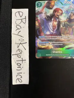 One Piece TCG ENGLISH Shanks OP14-027 Alternate ALT ART The Azure Sea’s Seven - Image 4