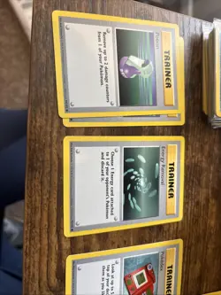 NM SHADOWLESS Pokemon Base Set Player Starter Deck Cards Only No Holos 60 Cards - Image 2