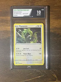 2024 Pokemon Rayquaza SWSH029 Black Star Promo Holo Card Cosmos PINNACLE 10 - Image 1