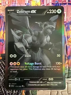 Pokemon TCG Zekrom EX Black Bolt English Card 172/086 S&V - Image 1